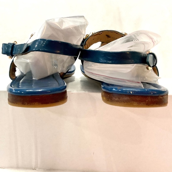 BLUE COACH CATERINE PATENT LEATHER  T STRAP  SANDALS SZ 6B - Picture 15 of 16